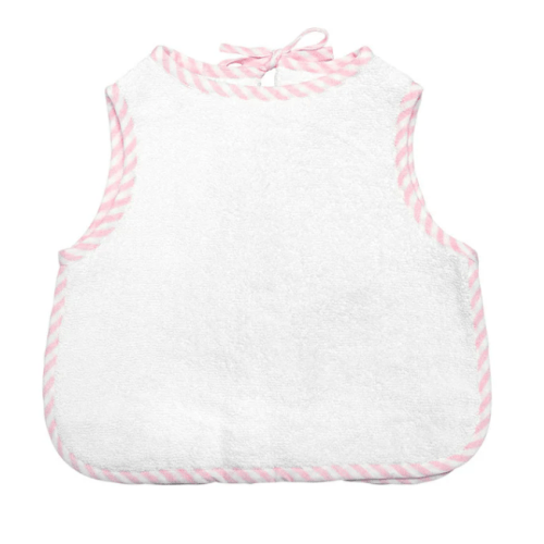 Apron Bib | Palm Beach Pink Stripe