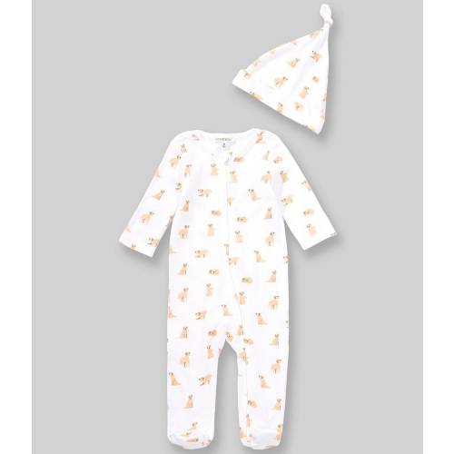 Adventurewear 360 Baby Boys Long Sleeve Golden Retriever Footed Coverall