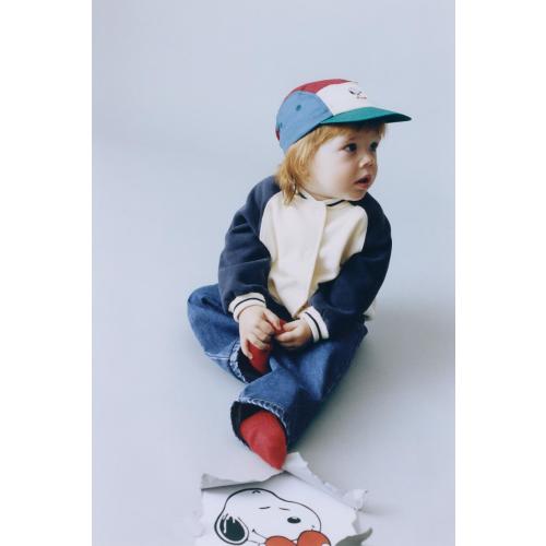 SNOOPY PEANUTS™ PLUSH BOMBER JACKET - Ecru | ZARA United States