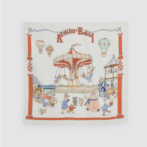 Baby Muslin Swaddle | Funfair Collection | Double-Layer Baby Blanket