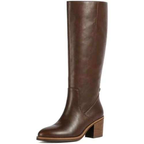 Women's Knee High Boots Chunky Heel Tall Fall Boots