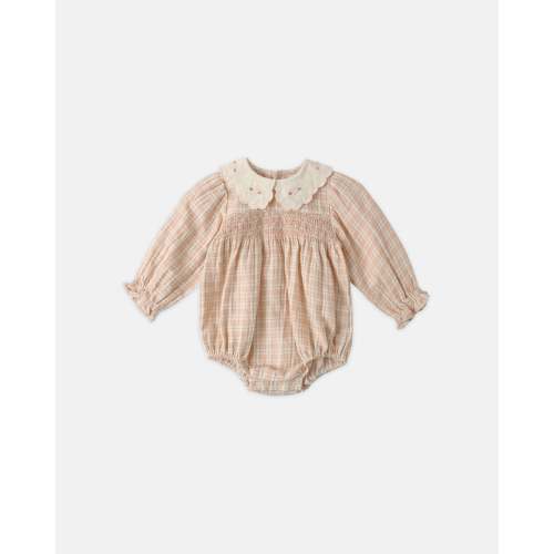 Callie Romper Pink Plaid