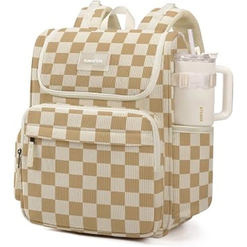 Large Corduroy Diaper Bag Backpack for Mom, 25L Baby Travel Bag with Insulated Bottle Pockets, 40oz Side Strap & Stroller-Ready Straps