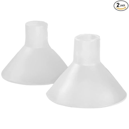 BeauGen Breast Pump Flange Inserts – Soft Stretchy Plastic Cushions for Pumping Comfort, Fits 21mm–28mm Flanges, BPA-Free and Latex-Free Breastfeeding Accessories (1 Pair, Made in USA)