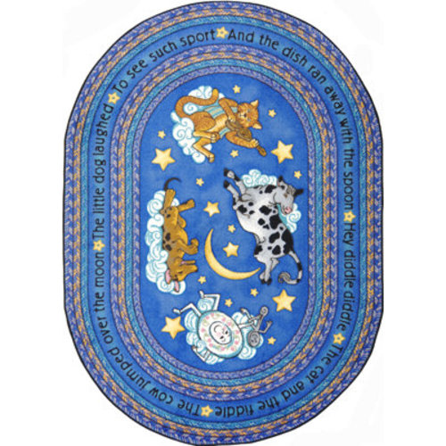 Joy Carpets Just for Kids Hey Diddle Diddle Area Rug & Reviews | Wayfair