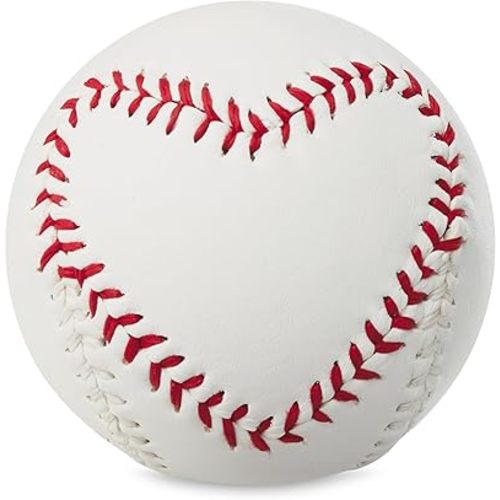 Hallmark Red Heart Baseball (MVP of My Heart) Valentine's Day Gift for Husband, Wife, Boyfriend, Girlfriend