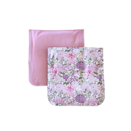 2pc Burp Cloth Set | Lavender Lullaby