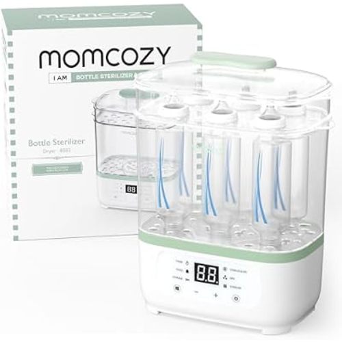 Momcozy Bottle Sterilizer and Dryer, 8-in-1 Electric Steam Baby Bottle Sterilizer for Baby Bottles, Baby stuffs & Breast Pump Accessories