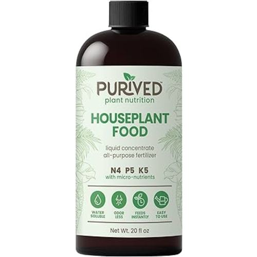20oz All-Purpose Liquid Plant Fertilizer - Makes 50 Gallons, For Indoor Houseplants, All-Natural, Groundwater Safe, Made in USA
