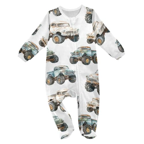 Mazeann Baby Sleepers Newborn Baby One-Piece Footies for Girl Boy