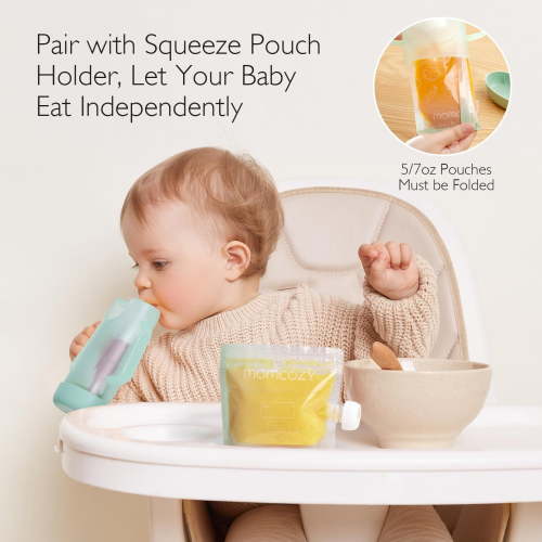 Momcozy Reusable Baby Food Pouches for Toddlers,BPA Free Plastic,Food Safe,Freezer Safe - Walmart.ca