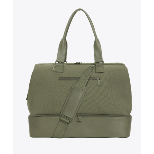 BÉIS 'The Weekender' in Olive - Olive Green Duffle Bag & Weekend Bag