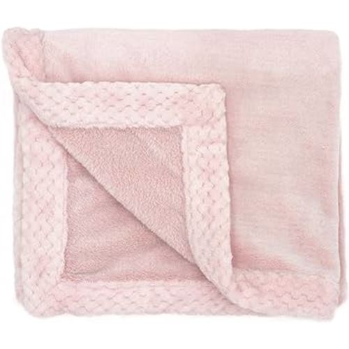 aden + anais Plush Blanket - Soft Minky Baby Blanket for Infants, Toddlers, Kids, for Crib, Stroller, Travel, Blush Pink