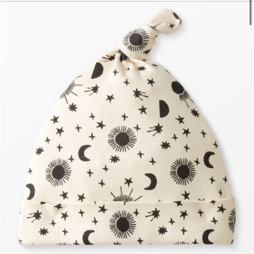 Baby Layette Top Knot Beanie