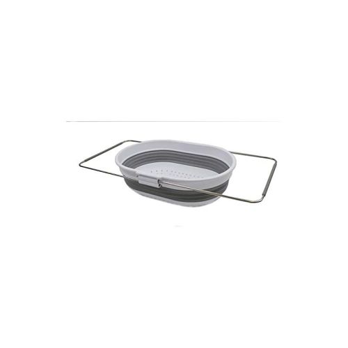 SAMMART 5L (1.3 gallon) Expandable & Collapsible Over The Sink Rectangular Colander