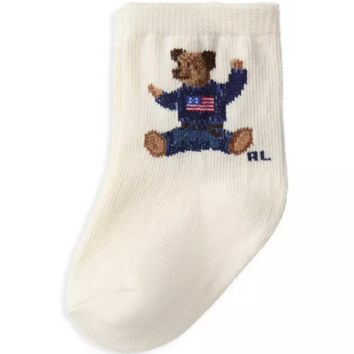 Polo Boys' Sitting Bear Socks - Baby