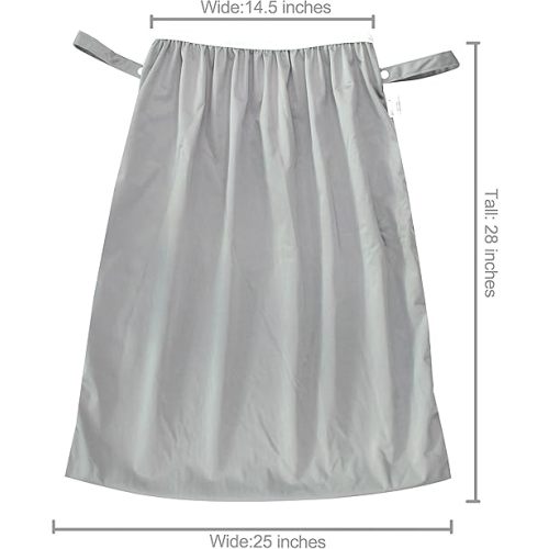 wegreeco Reusable Diaper Pail Liner for Cloth Diaper,Laundry,Kitchen Garbage Cans(Grey)