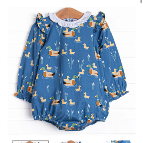 Ducks in a Row Bubble, Blue – Stitchy Fish