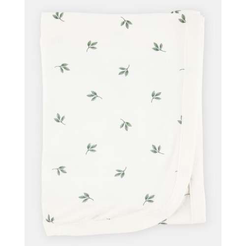 Baby Leaf Print PurelySoft Blanket - Ivory | Carter's