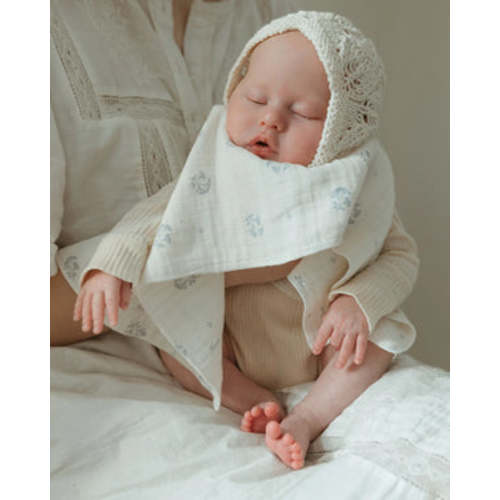 ferne baby Burp Cloth - Bluet (set of two) – blue daisy