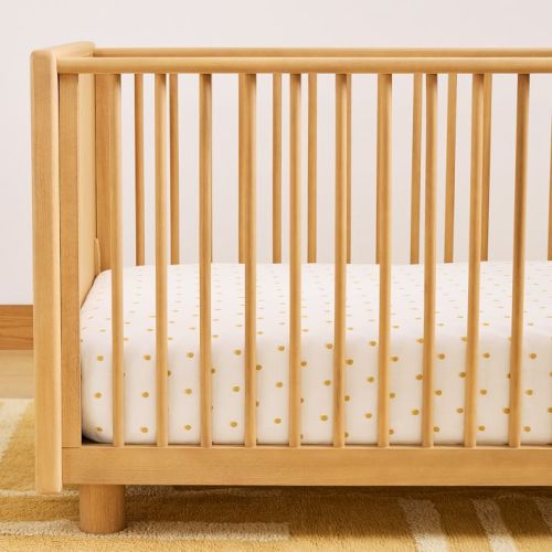 Organic Shadow Dot Crib Fitted Sheet - Set of 2