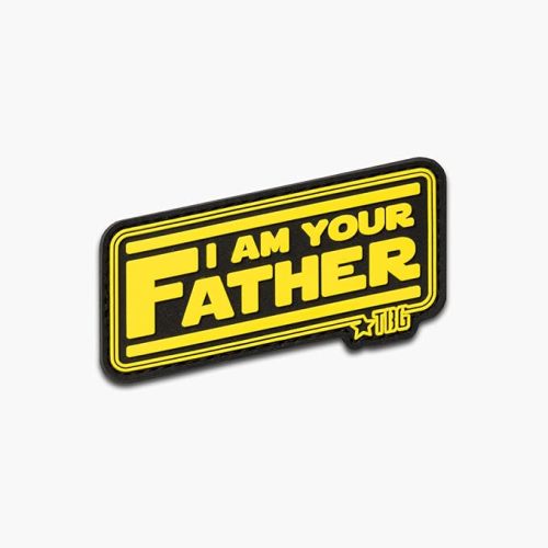 Tactical Baby Gear PVC Morale Patch – Hook-and-Loop Backing for Backpacks, Diaper Bags, EDC & Tactical Gear (I Am Your Father)