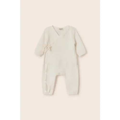 Cozmo Jumpsuit Lane Soft Guaze Cotton Jumpsuit - Ivory, 1M