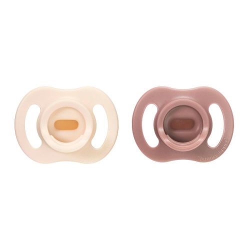 Tommee Tippee Ultra-Light Stay Put Silicone Pacifiers 6-18m - 2pk - Oatmeal and Mauve
