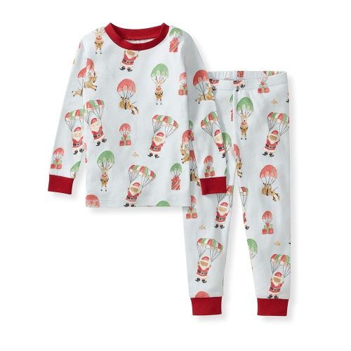Santa Sky Two-Piece Pajamas by Burt's Bees Baby