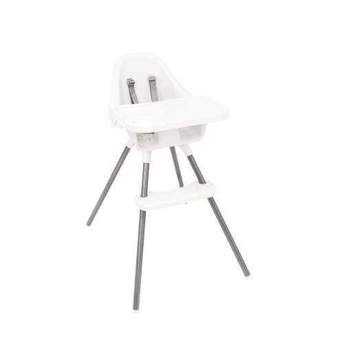 Regalo Baby Basics High Chair with Removable Tray and 5-Point Harness for Ages 6-36 Months, White