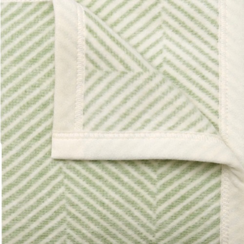 Harborview Herringbone Sprout Green Mini Blanket