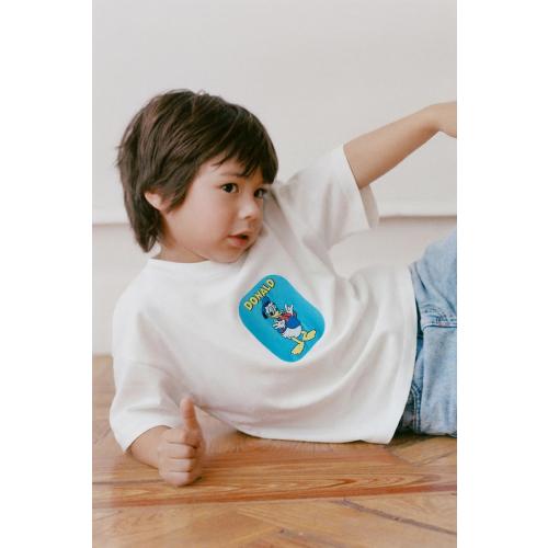 DONALD DUCK © DISNEY EMBROIDERED T-SHIRT - White | ZARA United States