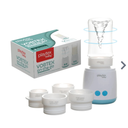 Playtex Vortex Rechargeable Bottle Warmer – Fast, Even Heating with Bu – PlaytexBaby