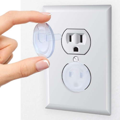 30 Pack Clear Outlet Covers – Baby Safety Outlet Plug Covers – Durable & Steady – Child Proof Your Outlets Easily