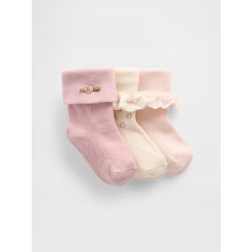 Baby Foldover Socks (3-Pack)
3-6 months