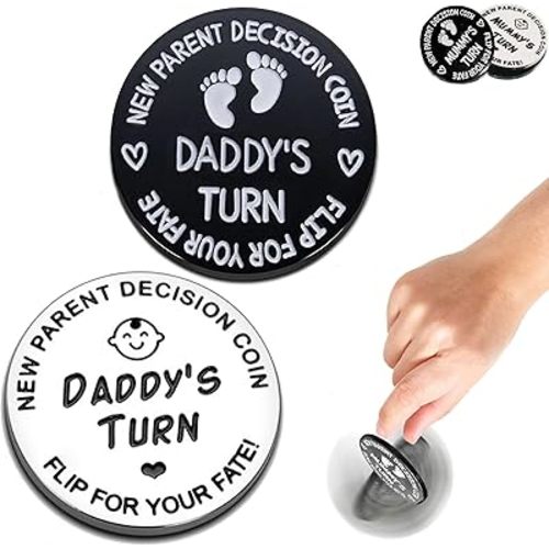 Baby Shower Gifts Parents Decision Coins for New Mom&Dad,Funny New Baby Gifts New Mom Gifts New Parents Gifts for Couples,Postpartum Gifts for Mom Essentials