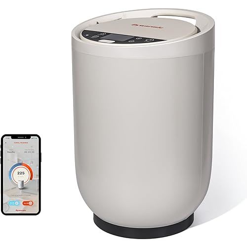 Dywarmic Smart Towel Warmer - Coolbreeze Insulation Tech | Voice Control with Alexa & Google Assistant | Stainless Steel Bucket | Matte Finish | 20L