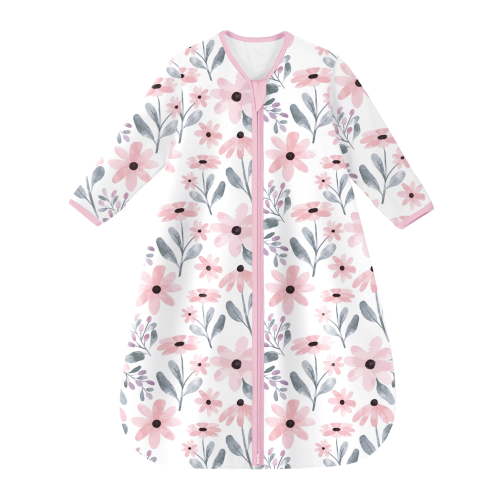 YOOFOSS Baby Sleep Sack 0-6 Months Long Sleeve Wearable Blanket Baby 100% Cotton 2-Way Zipper 0.5 Tog Infants Sleeping Sack, Lightweight