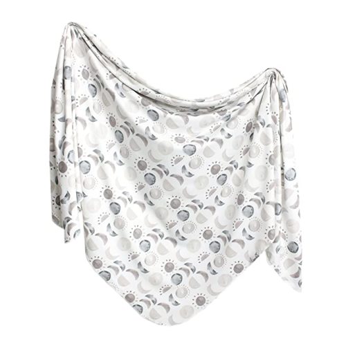 Copper Pearl Baby Swaddle Blanket - Premium Knit Baby Blanket, Large Soft Stretchy Receiving Blankets for Baby Boy and Girl, Swaddles for Newborn, Infant, and Toddler (Eclipse)