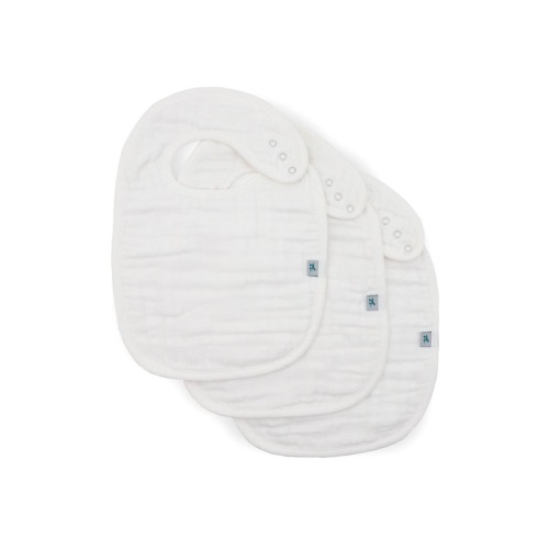 3-Pack Organic Cotton Muslin Bibs