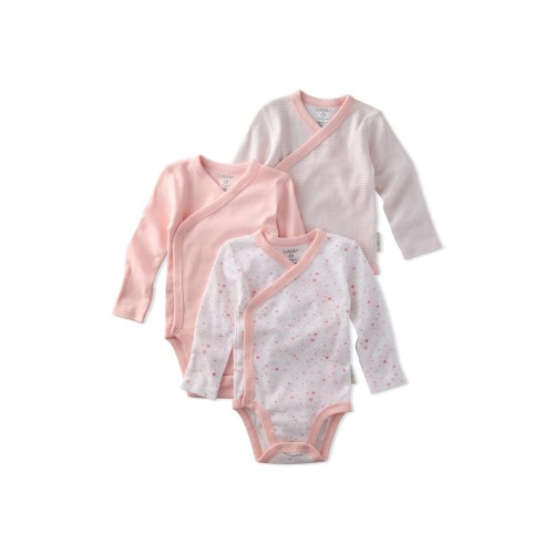 Sterling Side Snap Organic Cotton Assorted 3-Pack Bodysuits