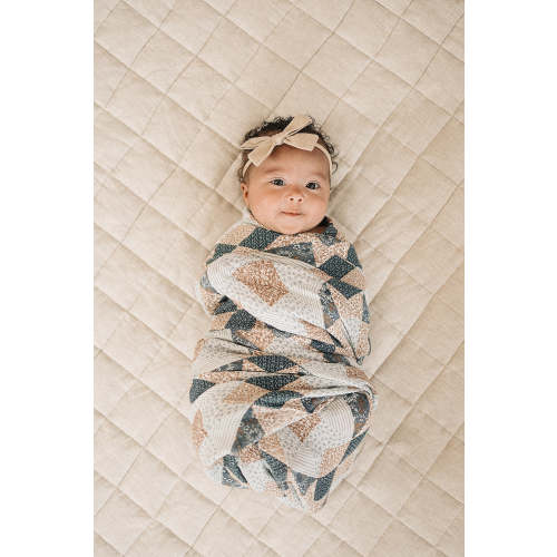 Patchwork Print Muslin Swaddle Blanket