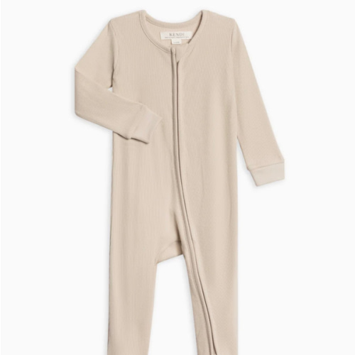 Kit Ribbed Zipper Sleeper