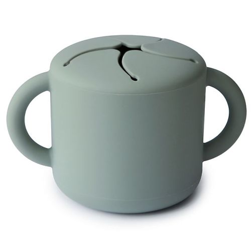 Mushie Silicone Snack Cup in Cambridge BlueMushie Silicone Snack Cup in Cambridge Blue