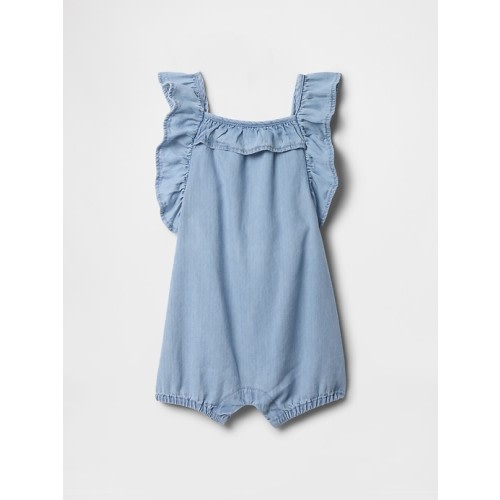 Baby Denim Ruffle Romper