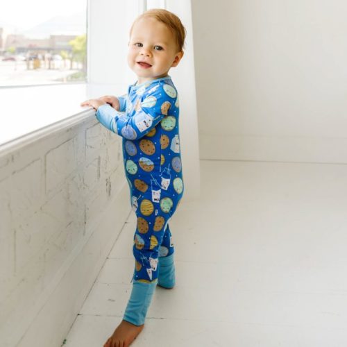 Blue Cookies & Milk Zippy – Matching PJs & Daywear for Babies, Kids & Adults | Bamboo Pajamas