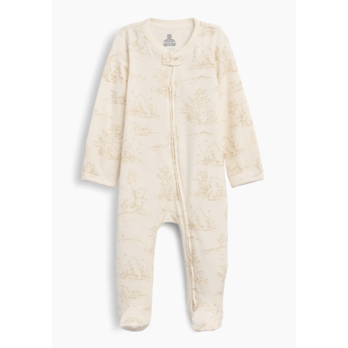 Baby First Favorites Organic Cotton Footed One-Piece - Toile
