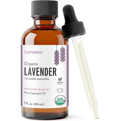 UpNature Organic Lavender Essential Oil, Pure for Home Diffuser (1oz)