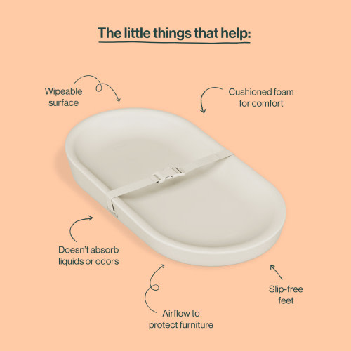 Wipeable Changing Pad - Oatmeal