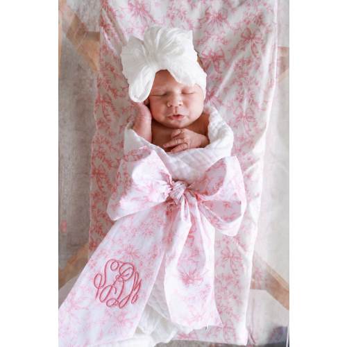 Personalized Newborn Bow Sash | Fancy Frills